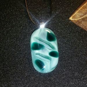 Fused glass pendant